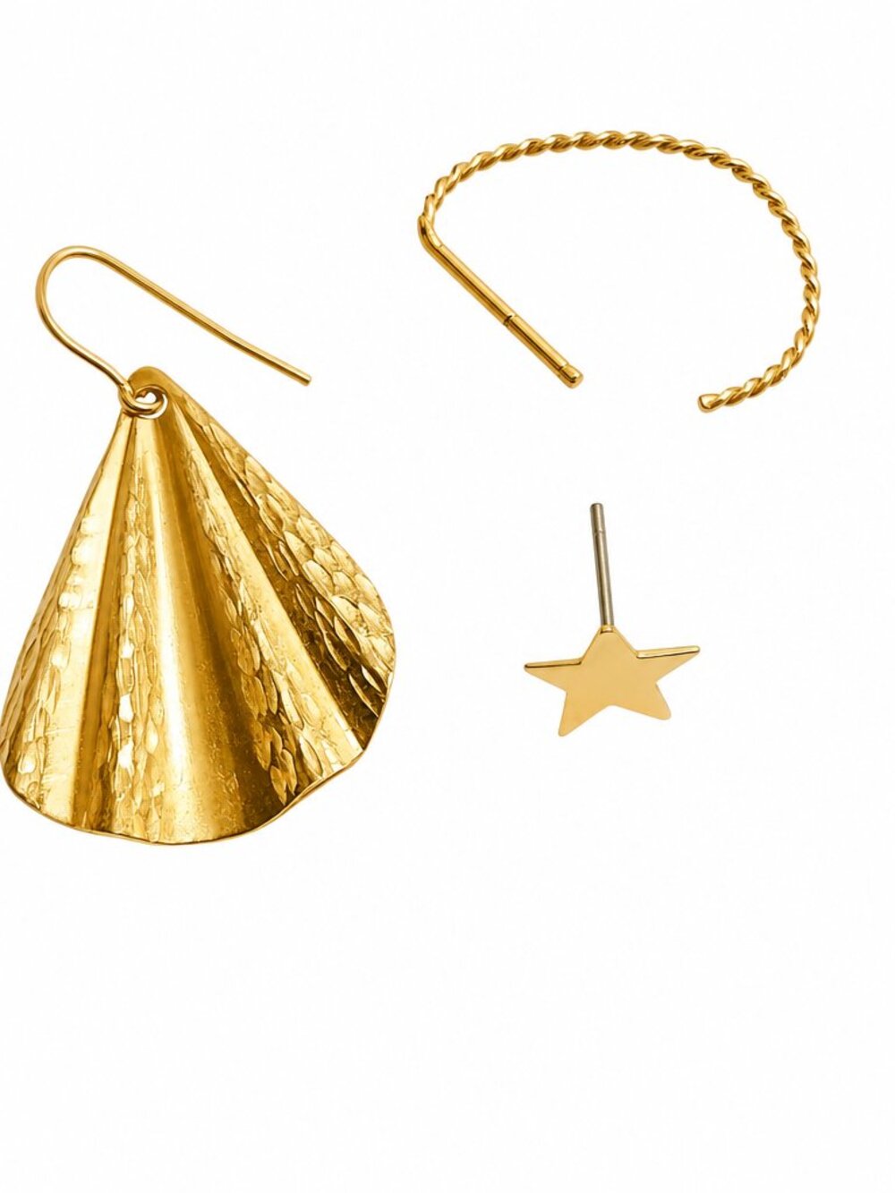 1/2 PRICE🔻Bundle of Gold Tone Single Earrings
